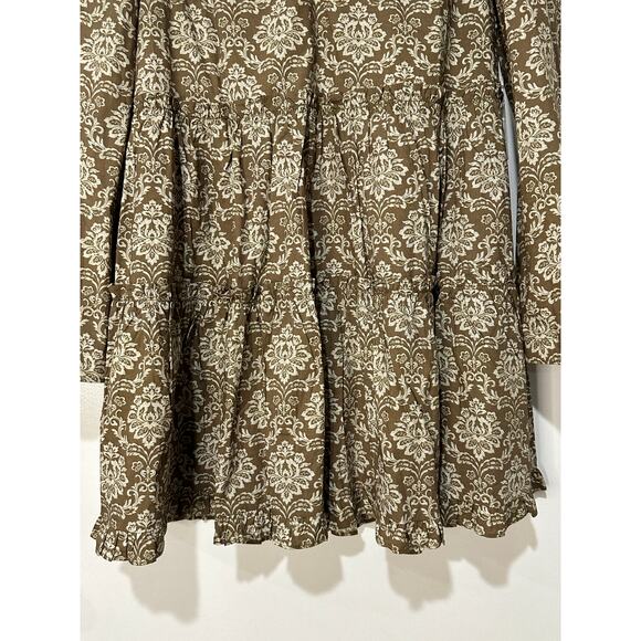 Hyacinth House Moss Printed Russell Mini Dress Olive Size XS NWT - Picture 9 of 16